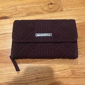 Vera Bradley Quilted Maroon Wallet